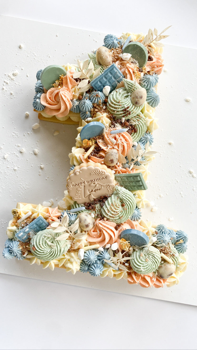 Letter/Number Cookie Cake