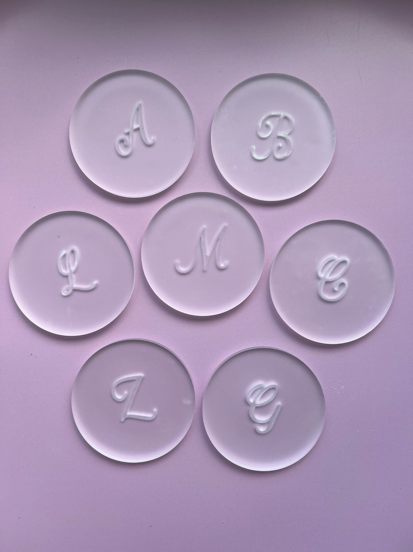 Initial pop stamps bundle (A,B,C,G,L,M,Z)