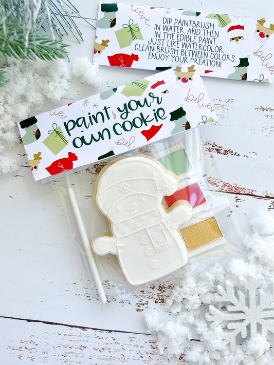 PAINT-YOUR-OWN COOKIE - SNOWMAN